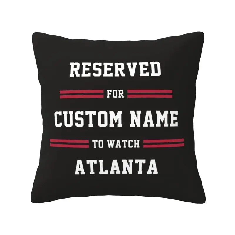Индивидуализированная наволочка с именем и номером Атланты Футбольные Подарки