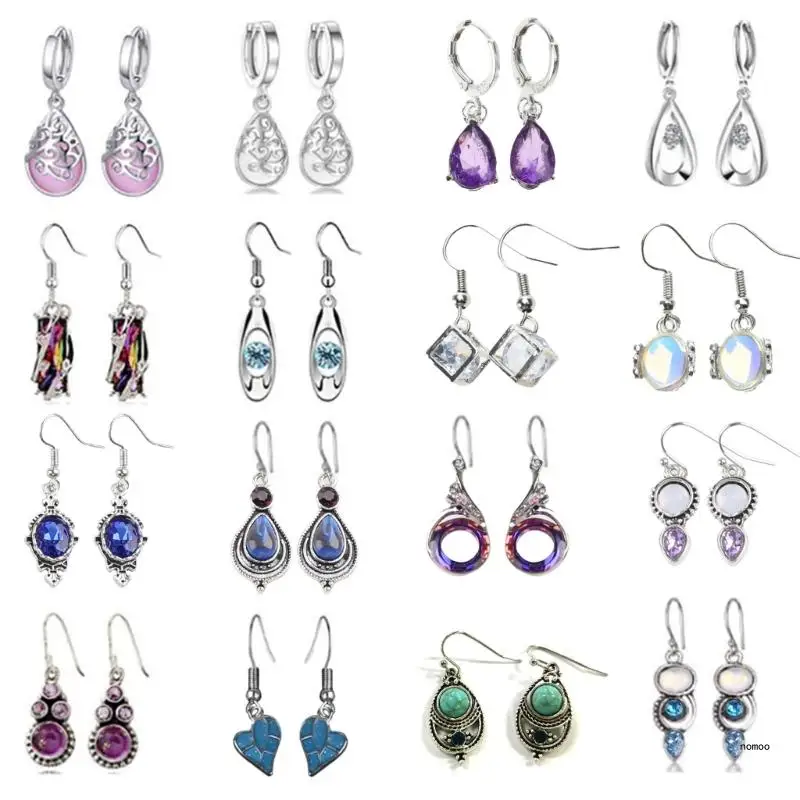 

Модные ювелирные изделия ручной работы с опалом, разноцветные серьги с градиентом