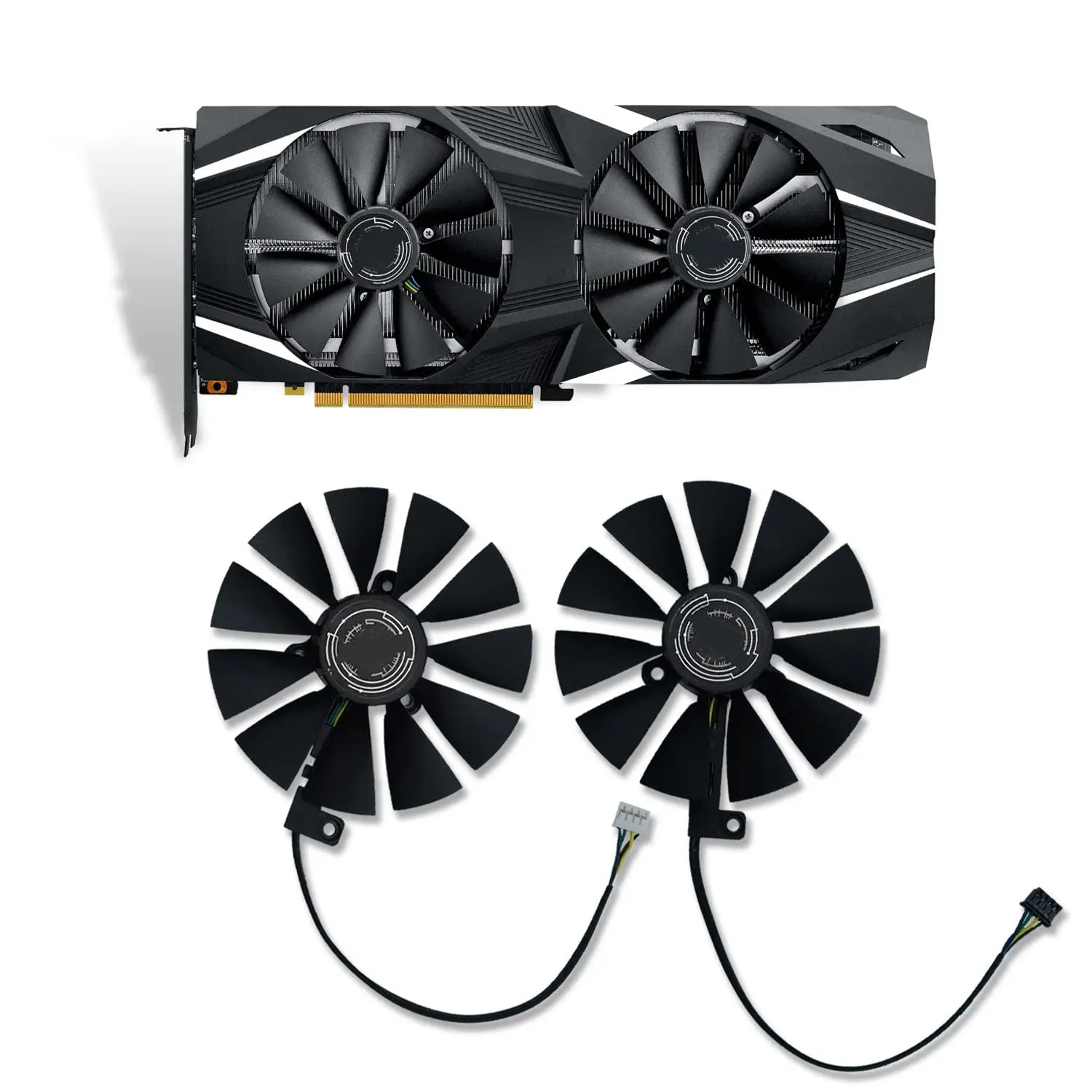

88mm T129215SH / FDC10U12S9-C Cooling fans for ASUS RTX 2060 2070 2080 2080Ti DUAL Graphics Card Replacement Cooling Fan