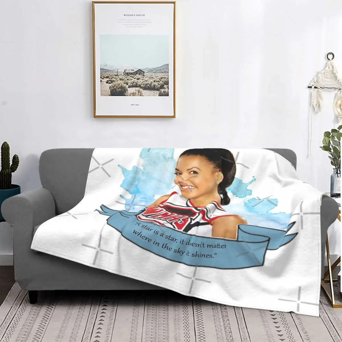 

Glee Santana Lopez-Manta de acuarela, colcha a cuadros para cama, sofá, Picnic