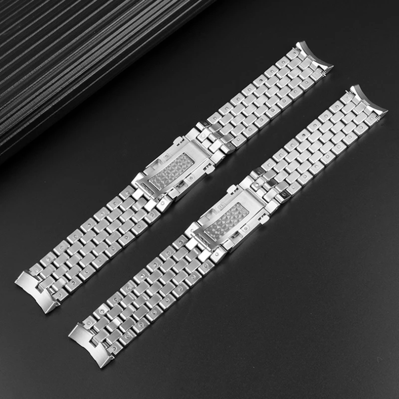 High Quality men Stainless steel watchband 20mm 21mm For IWC curved end strap pilot little Prince IW377714 IW377717 Mark 17 18