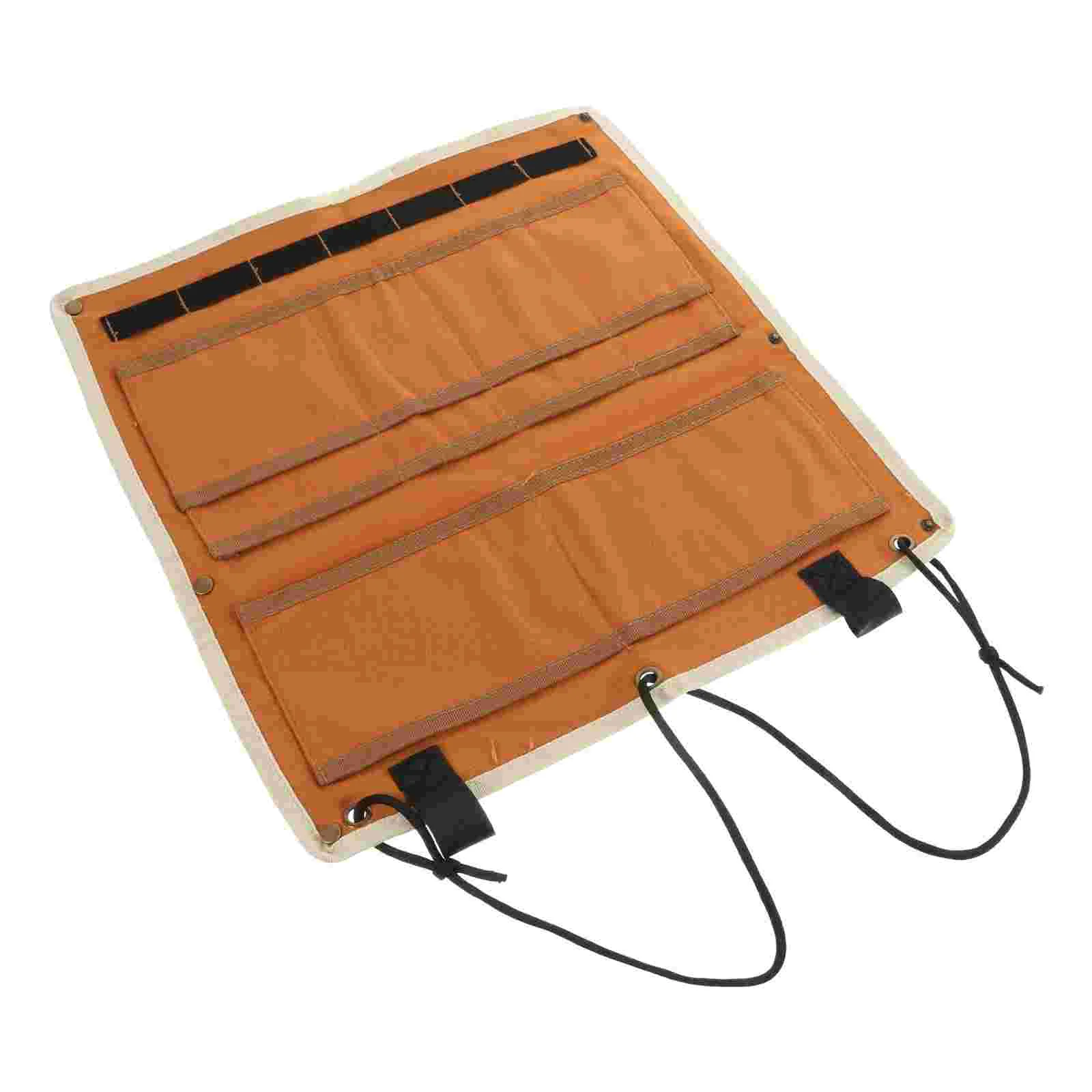 

Flatware Storage Tableware Cutlery Dinnerware Pouch Hanging Camping Picnic Outdoor Canvas Utensil Outside Spoon