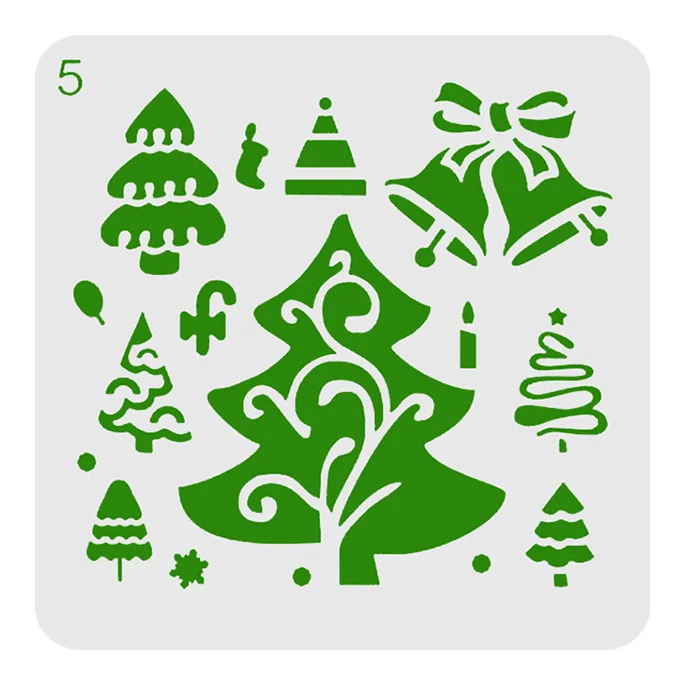 

13*13 Christmas tree Layering Stencils for DIY Scrapbooking/photo album Decorative Embossing DIY Paper Cards Crafts