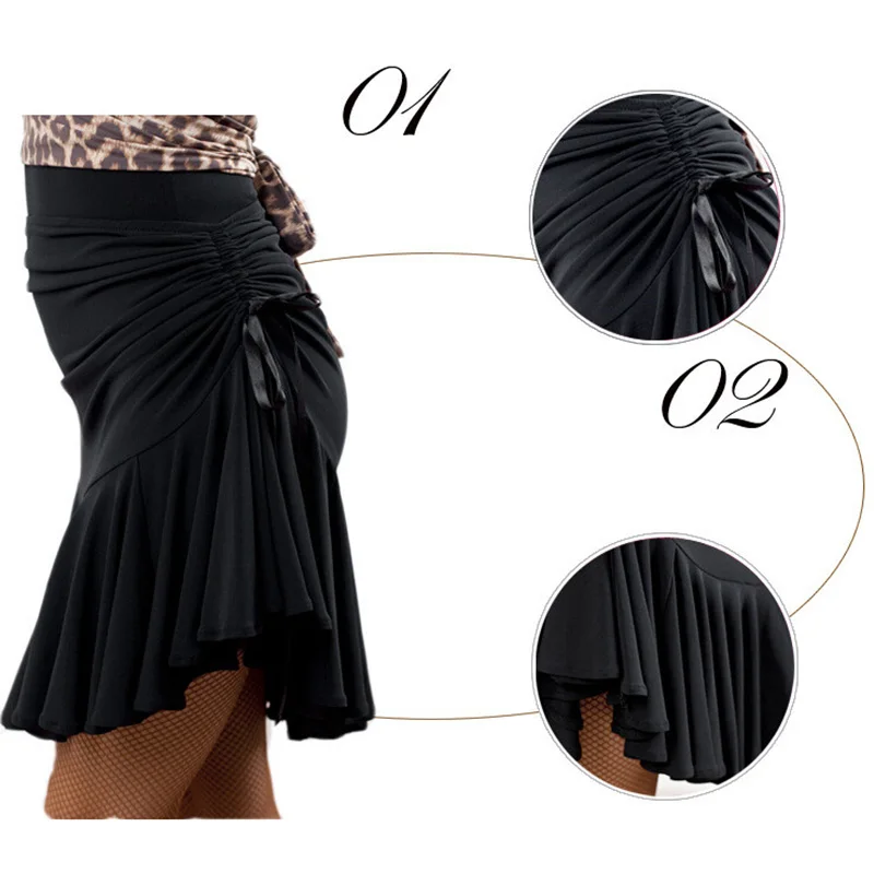 Женское платье для латиноамериканских танцев черная юбка бальных румбы ча-ча 2022 |