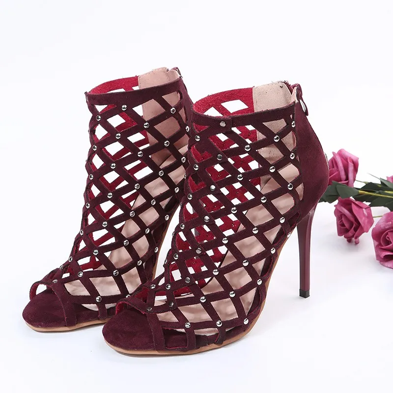 TGHDOF Sandals Women's Pumps 2022 New Open Toe Stiletto Gladiator Fashion Buckle Strap Women's Shoes Size 35-43