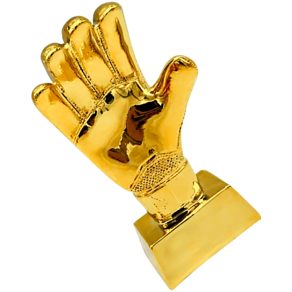 

Football Glove Trophy Mini Trophies Decor Compact Delicate Soccer Abs Decorative Competition Accessory Desktop Award