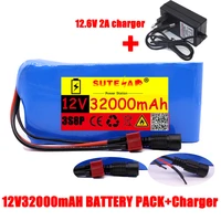 18650 lithium battery pack 12v3200mah 3s8p bms protection board 12 6v2a charger free shipping