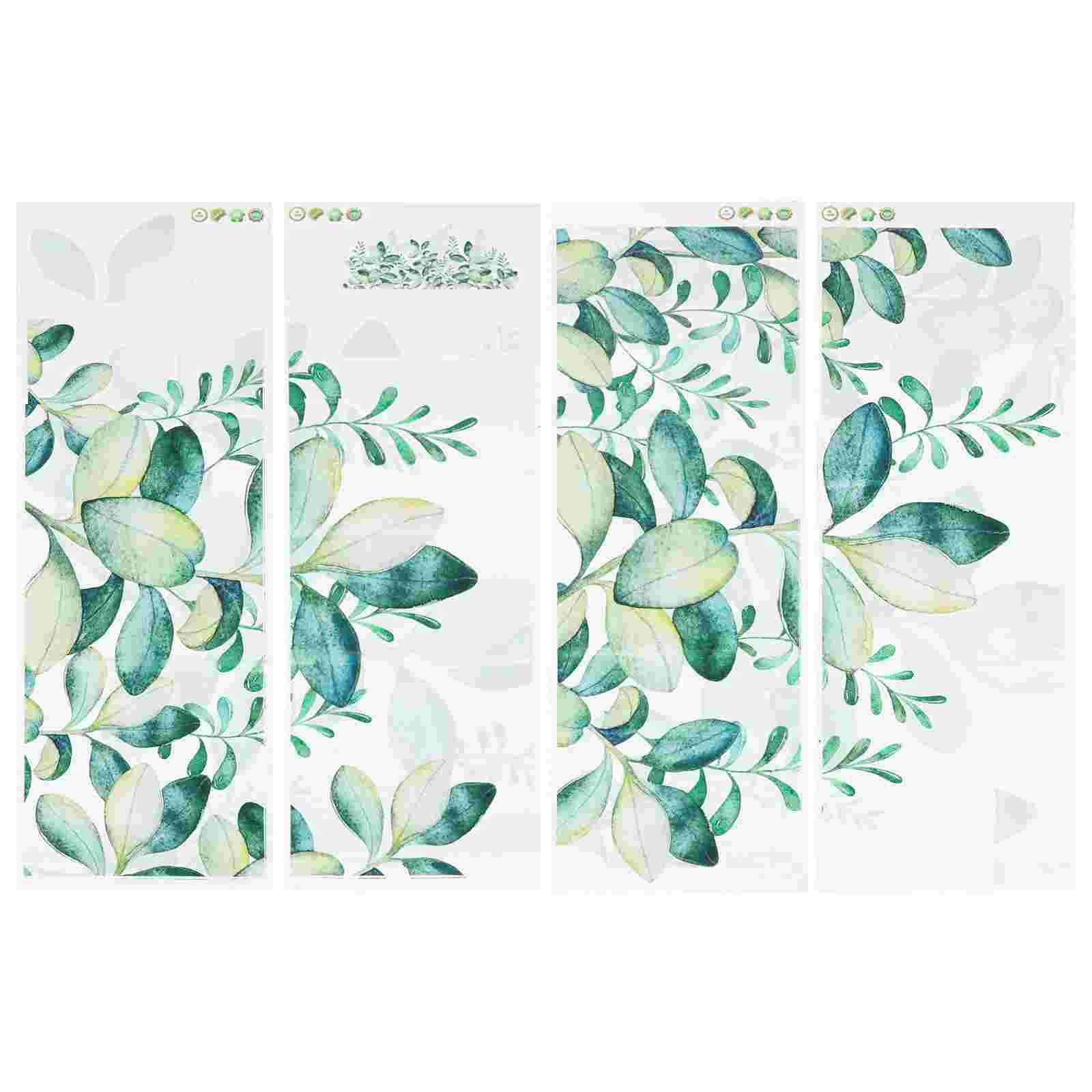 

Wall Sticker Green Decal Leaves Leaf Wallpaper Tropical Jungle Background Backdrop Greenery Removable Decorative Poster