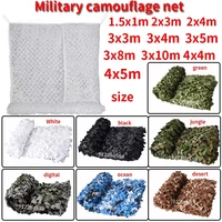 military camo net hunting camo net car tent gazebo shade net white camo true blue green black beige white 2x2m3x3m4x5m