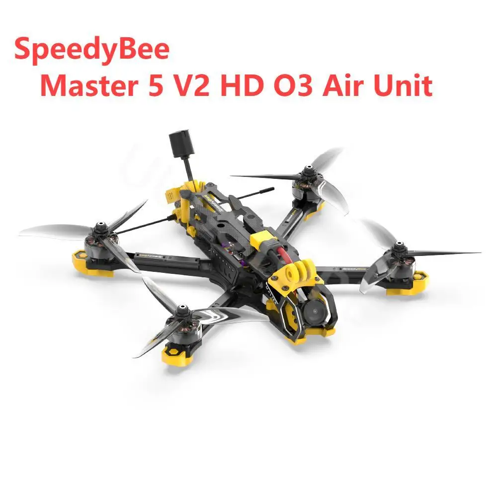 Квадрокоптер SpeedyBee Master 5 V2 HD O3 Air Unit FPV 5 дюймов для фристайла с мотором SpeedyBee F405 V3 Stack 2306 1900KV 6S RC Квадрокоптер SpeedyBee Master 5 V2 HD O3 Air Unit FPV 5 дюймов для фристайла с мотором SpeedyBee F405 V3 Stack 2306 1900KV 6S RC