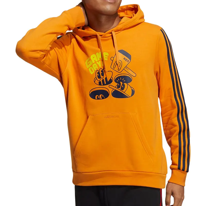 Мужская полосатая толстовка adidas Neo с мультяшным буквенным принтом HA2250 (art.: 3920d152d762b) - 3920d152d762b