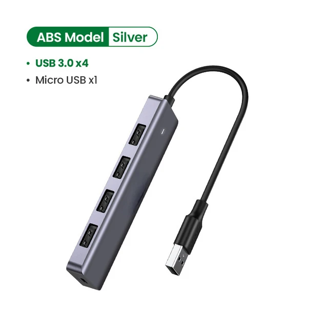 

New Fashion USB 3.0 HUB Multi USB Splitter 3 USB3.0 2.0 Port with Micro Charge for MacBook Surface Pro Computer Accessories USB