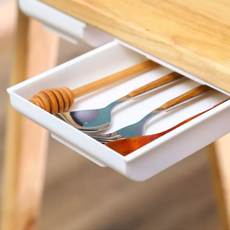 

2022 storage tray drawer Self adhesive top box type pencil desktop desk high quality
