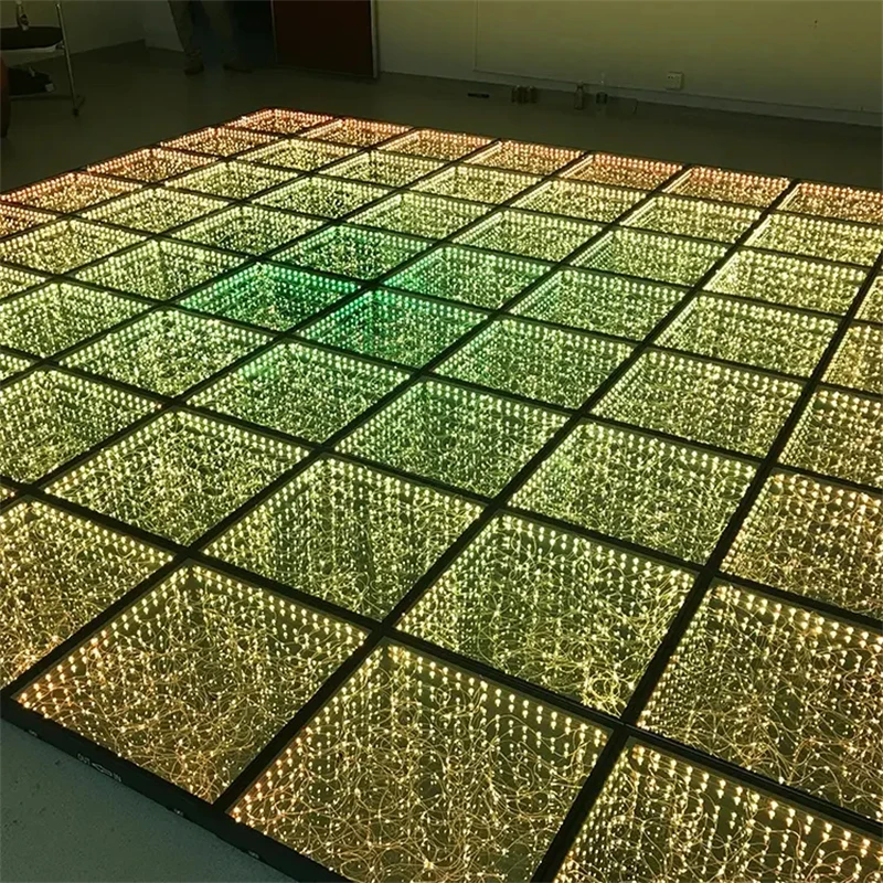 DDMSNSTAR 3D Зеркальные Волшебные звезды Танцпол 50*50 см RGB