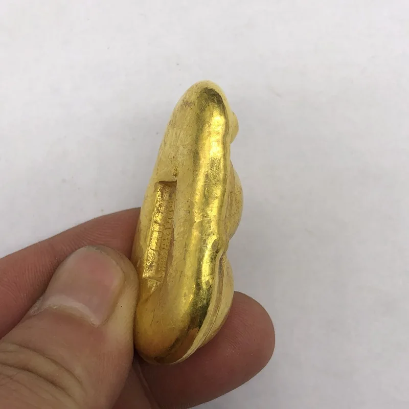 Коллекция древних монет Антикварный Daqing Kangxi Year Тыква Золотой слиток