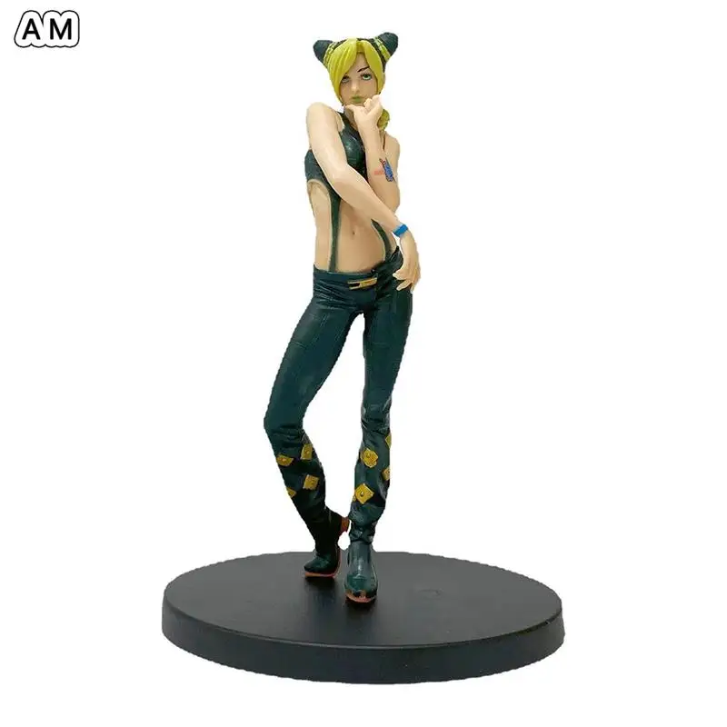 

17cm Anime JoJo's Bizarre Adventure Stone Ocean Action Figure Jolyne Cujoh Kujo Jotaro Doll PVC Collectible Model Toy Kid Gift