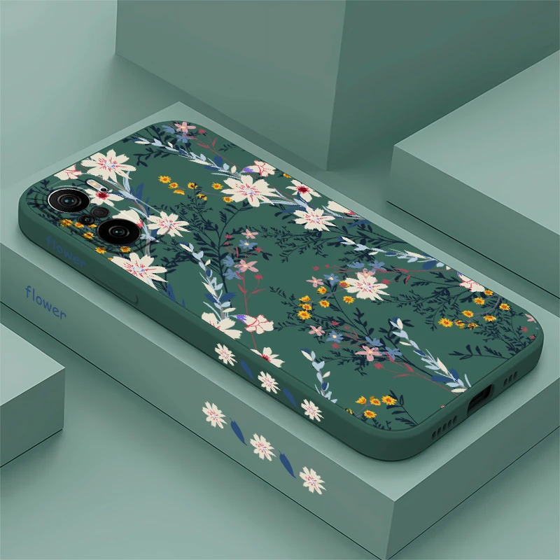 Чехол с цветочным принтом для Xiaomi Redmi K60 K40 K40S K30S K30I K30 Pro Plus ультра силиконовый