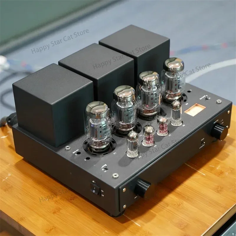 Фотомагнитный трубчатый усилитель встроенный KT88 * 4 нажимной вакуумный