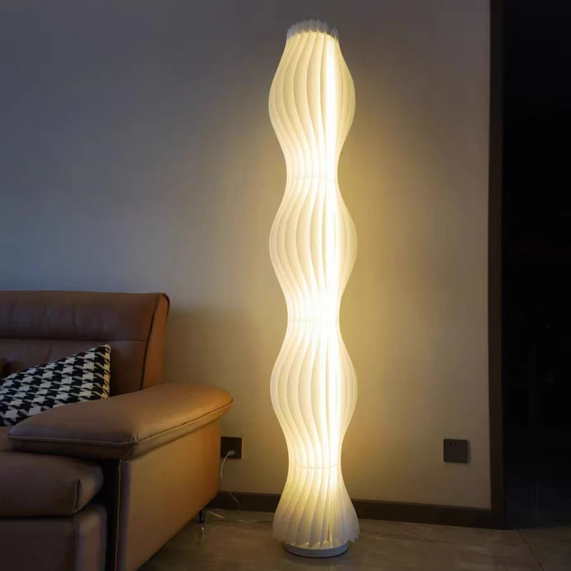 

Living Room Floor Lamps Designer Model Rooms Acrylic Grass Skirt Light Nordic Bedroom Light White Decoracion Salon Floor Lamp
