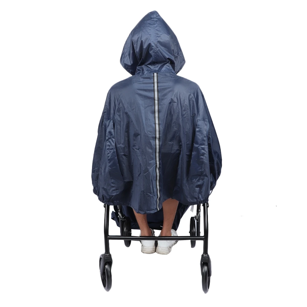 

Hooded Wheelchair Rain Cover Waterproof Soft Wheelchair Rain Coat