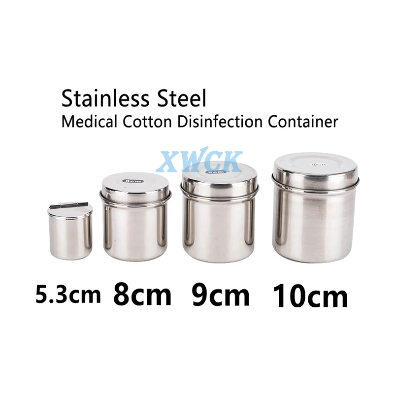

1pcs Dental Nurse Box Medical Cotton Ball Sterilization Container Stainless Steel Nursing Tray for Medical Gauze Dentist Tools