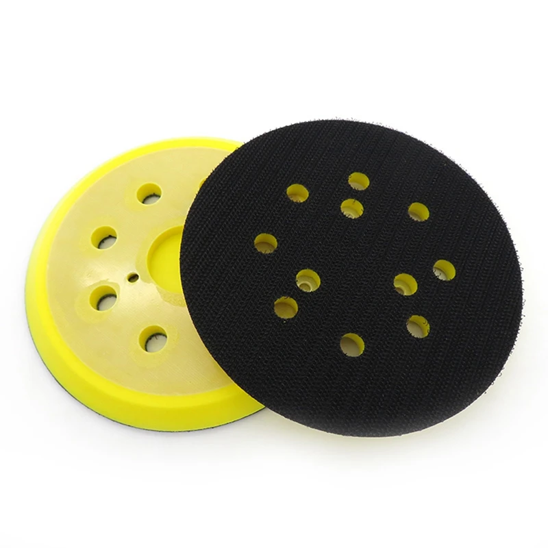 

GTBL 5 Inch 8 Holes Grinder Backing Pad Hook And Loop Sanding Disc Sandpaper Tray For Pneumatic Polishing Machine(4Nails)