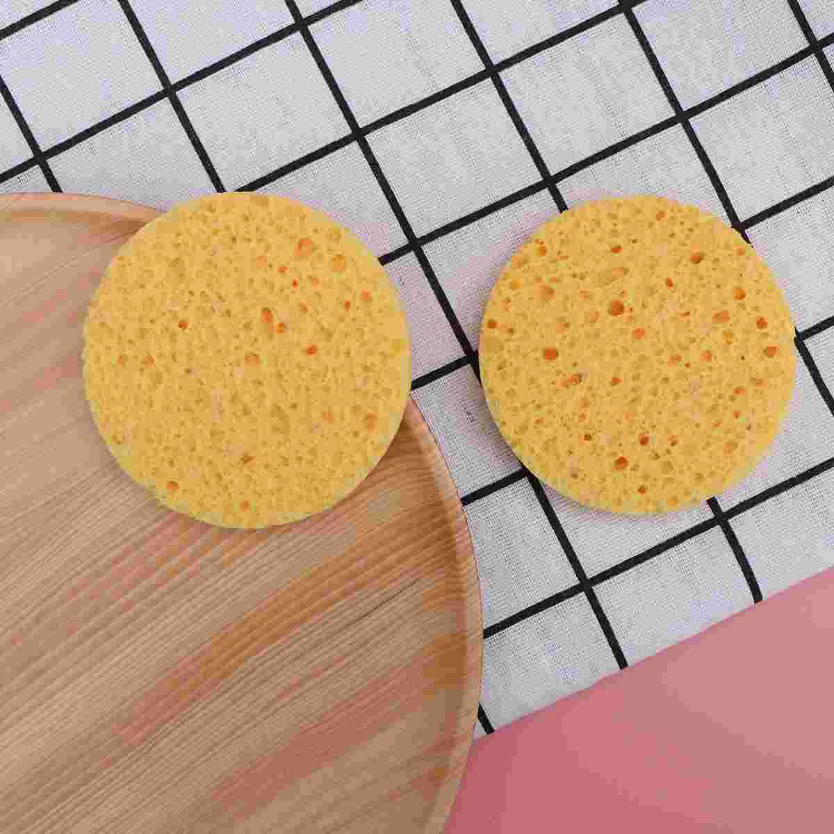 

12pcs Natural Cellulose Face Cleaning Puff Facial Sponges Face Scrub Pad Spa Sponges Facial Sponge Compressed
