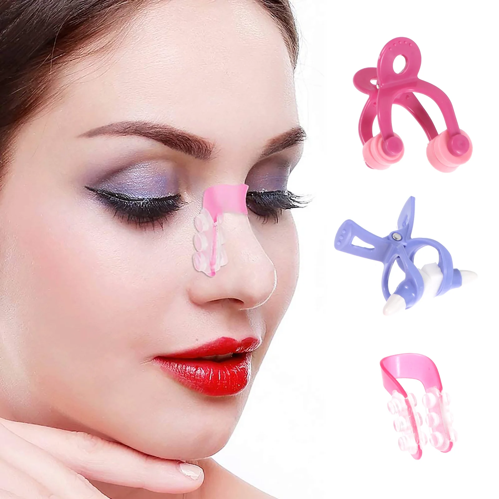 

3pcs Nose Roller Set Shaper Massager Correction Lift Nose Straightening Clips
