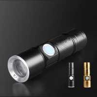 mini outdoor usb rechargeable led torch portable high power rechargeable led torch with magnetic suction camping torch powerful