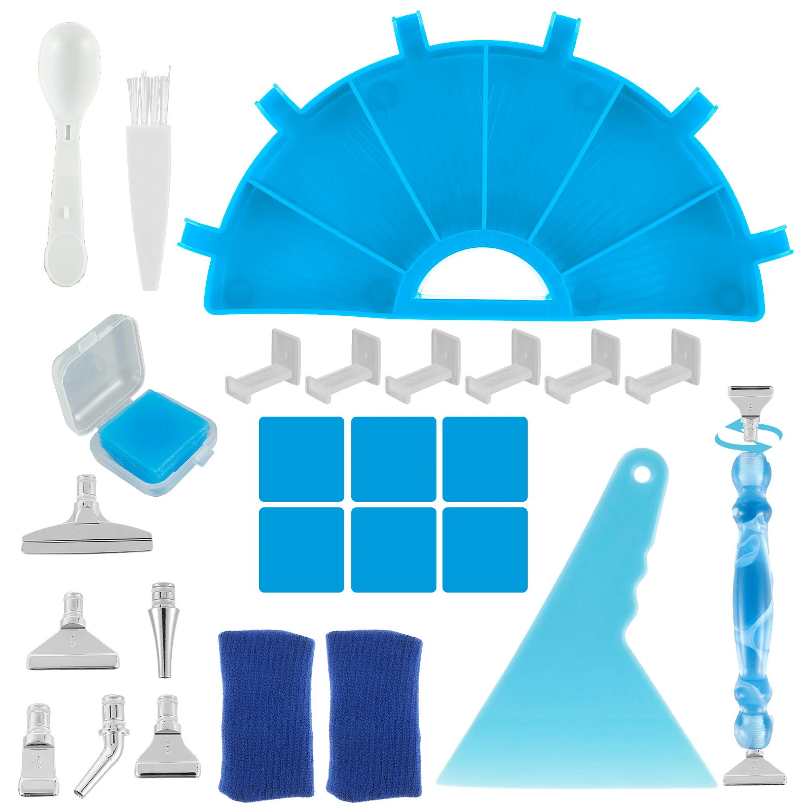 

Набор для рисования 5D стразами, набор из 19 инструментов и аксессуаров «сделай сам» с наконечниками