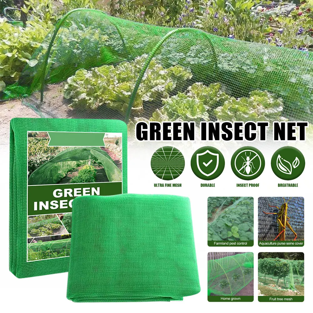 New Insect Anti Bird Net Vegetable Protection Fine Mesh Outdoor Garden Supplies Vegetable Fruit Flower Care Cover Gardening