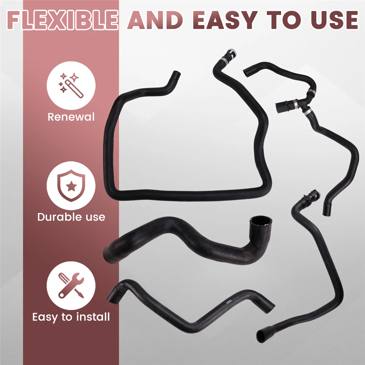 5 шт./компл. шланг системы охлаждения радиатора автомобиля 1754838 7M51-8274-JC для Ford Focus