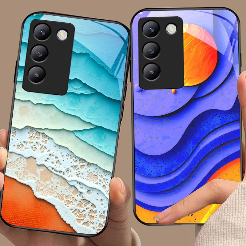 Красочные элементы для Y72 33S 11 03 36 96 Lite 35 16 Iqoo 12 V40 SE 5G 29 40 21 30 X80 Pro Vivo Чехол телефона из