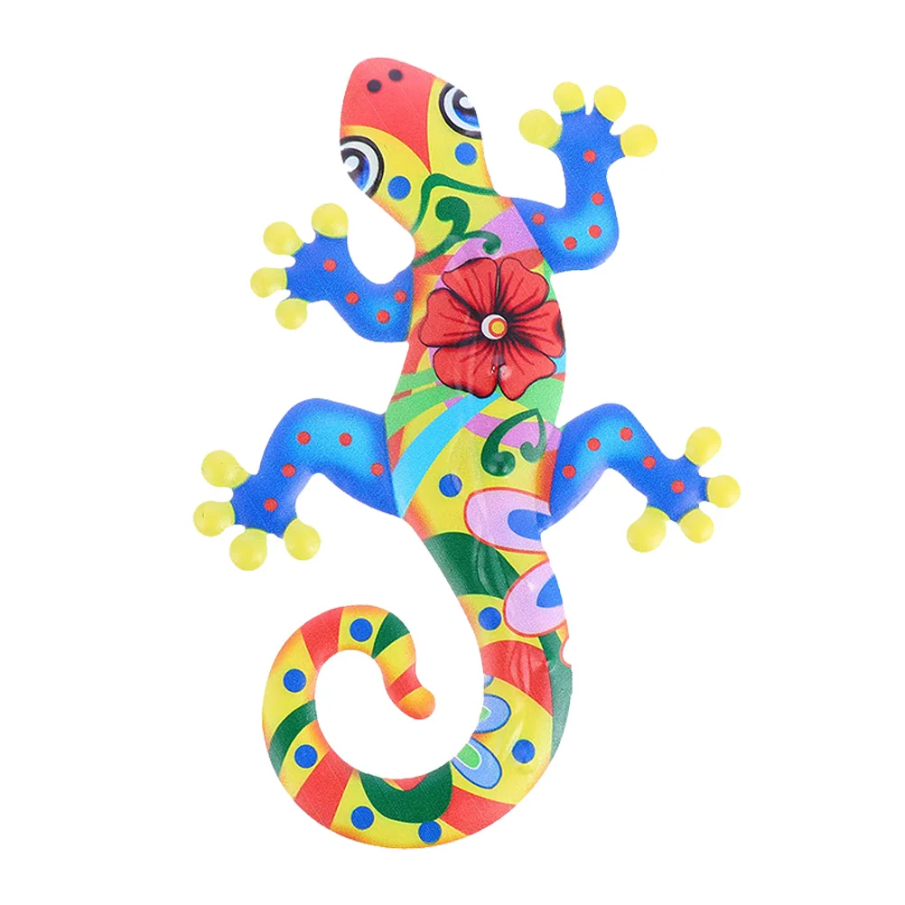 

House Decorations For Home Lizard Wall Decoration for Fence Garden Home Outdoor and Indoor Wall Sculptures Gifts for Kids Blue