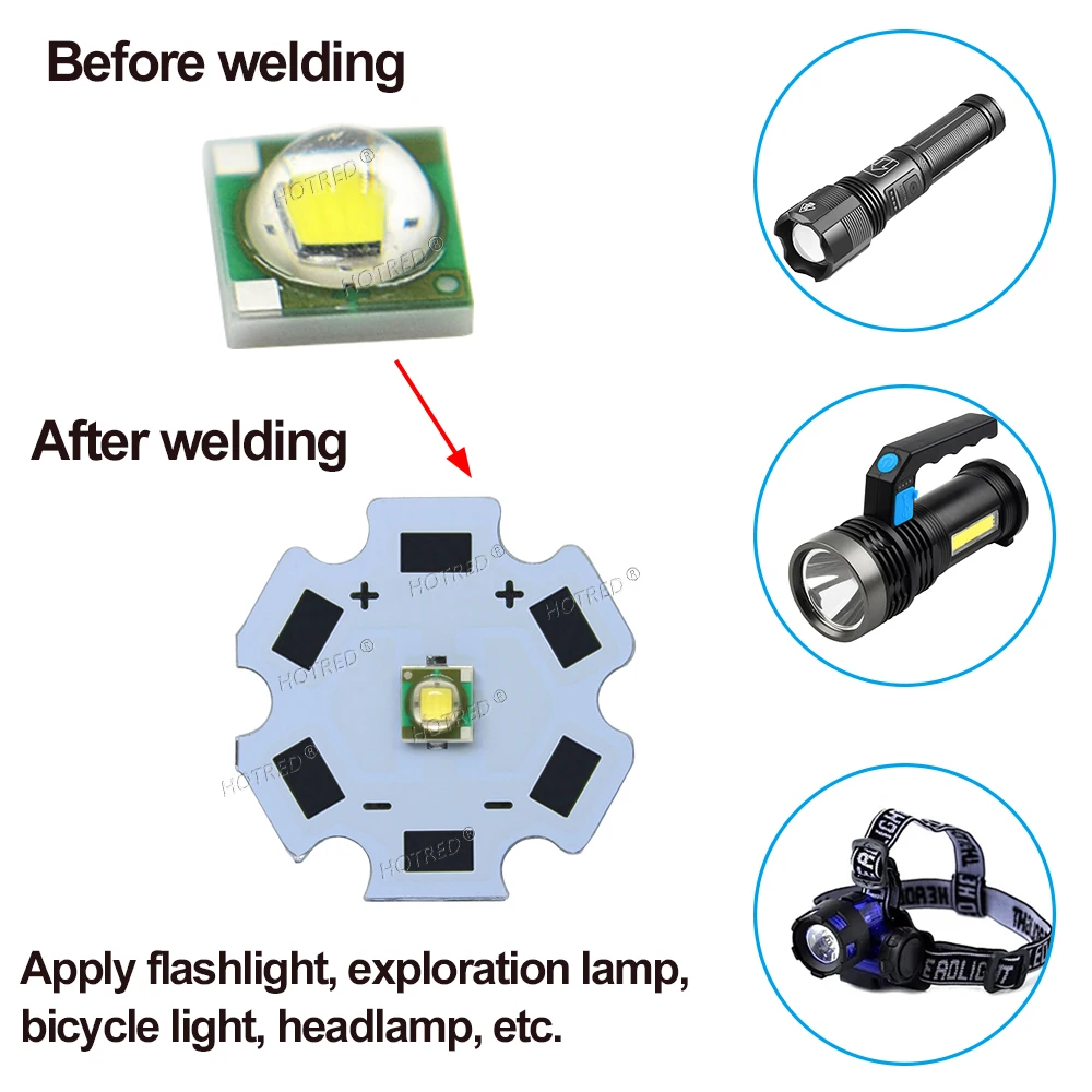 100 шт. 3 Вт светодиодный XPEE 3535 SMD чип холодный теплый белый красный оранжевый синий