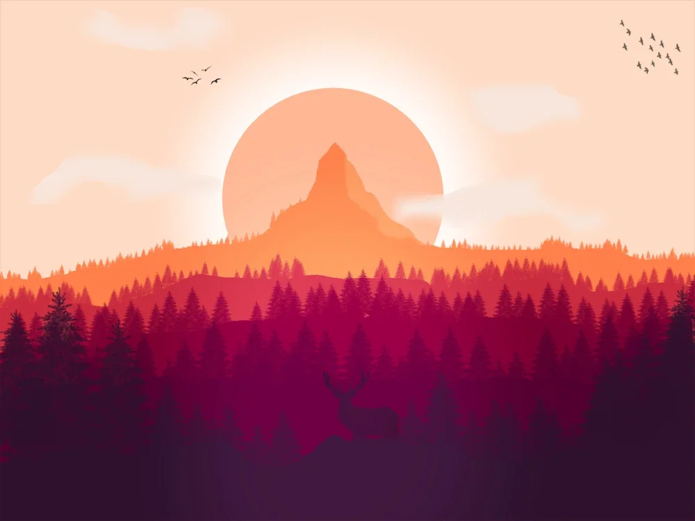 

room decor Late autumn sunset tapestry
