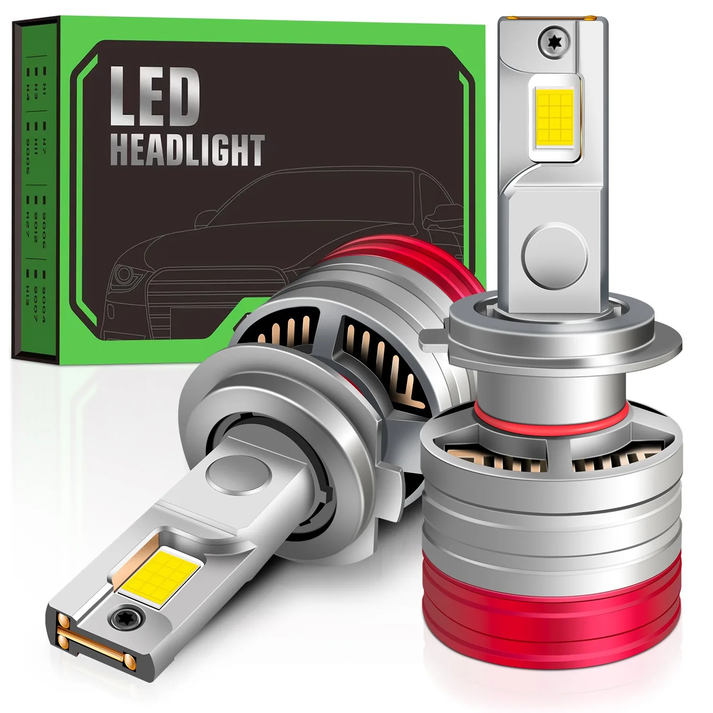 Лампы для передних фар головного света 12 В 24 240 Вт 6000K T3 CSP 4575 чипы модификации