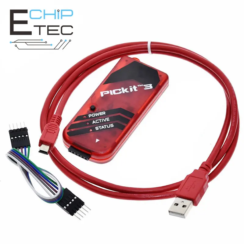 

Free shipping 1PCS PICKIT3 PIC KIT3 Programmer Offline Programming PIC Microcontroller Chip Monopoly