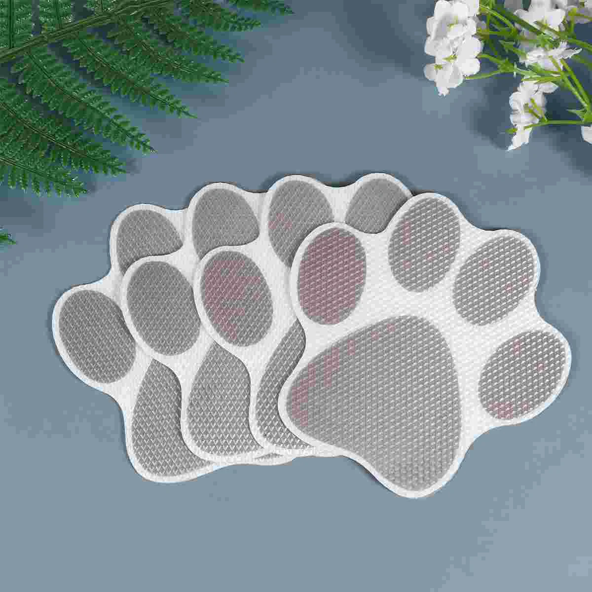 

10 Pcs Decorate Wallpaper Adhesive Dog Footprints Decal Anti-slip Decals Bathtub