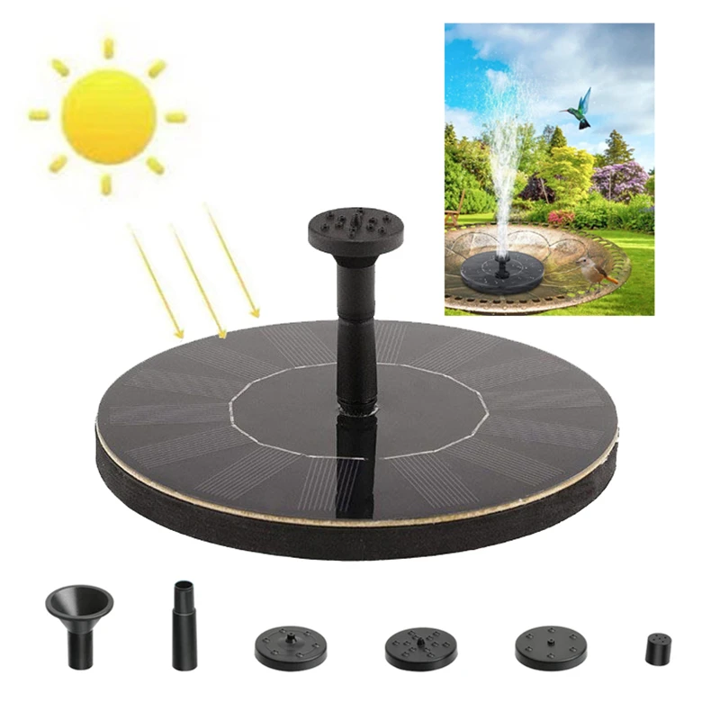 

Mini Solar Fountain Pool Pond Waterfall Sun Fountain Outdoor Bird Bath Floating Water Pump Solar Fountain Pump Garden Decoration