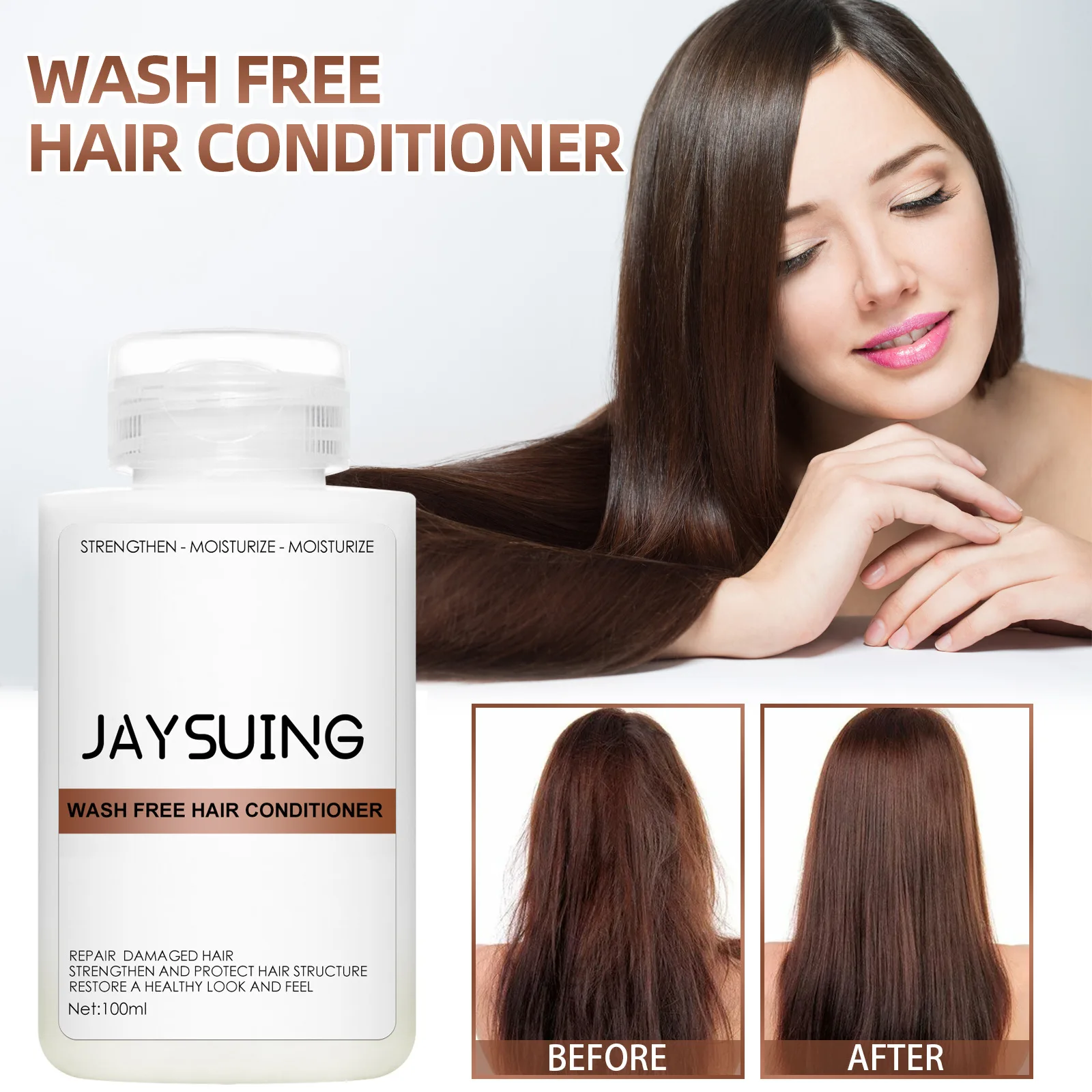 

Leave-in conditioner, pre-wash, hair mask, repair, dry, perm, damaged, improve frizz, sofa, hair care