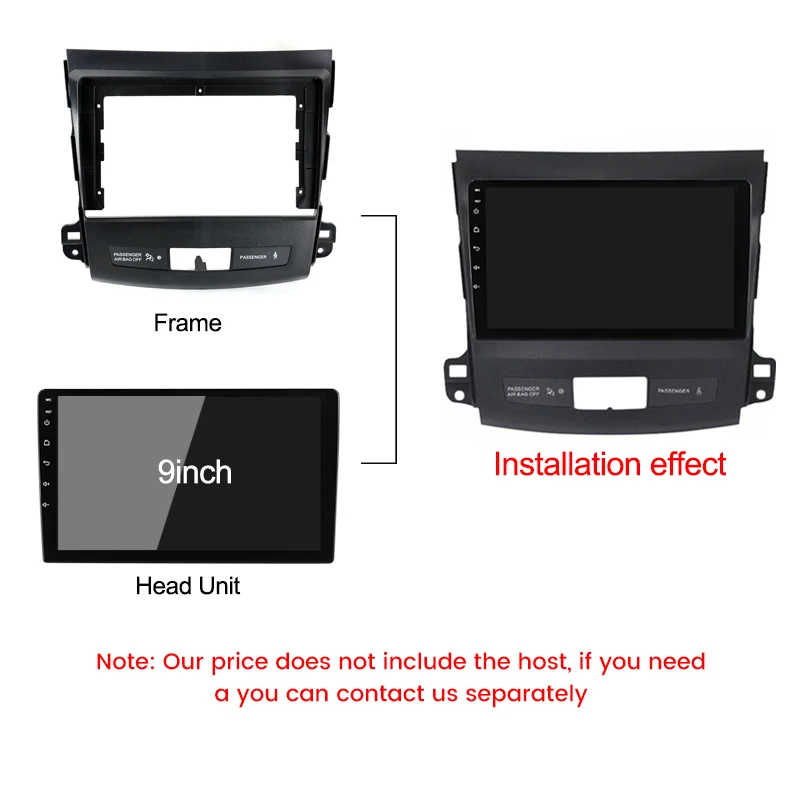 Кронштейн для панели консоли автомобиля Mitsubishi Outlander XL 2 2005-2011 2004-2008 с кабелем.