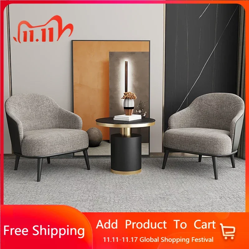 

Modern Minimalist Recliner Chair Arm Vanity Luxury Computer Bedroom Desk Chair Office Hotel Fauteuil Design Theater Furniture