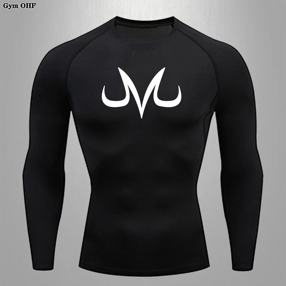 Мужская Спортивная Футболка Rashguard MMA облегающий Топ для бега фитнеса