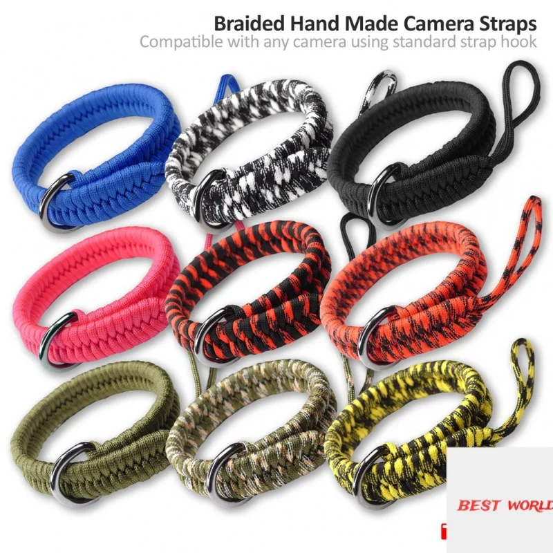 

Braided Camera Hand-Woven Hand Wrist Paracord Strap MVP CAMERA