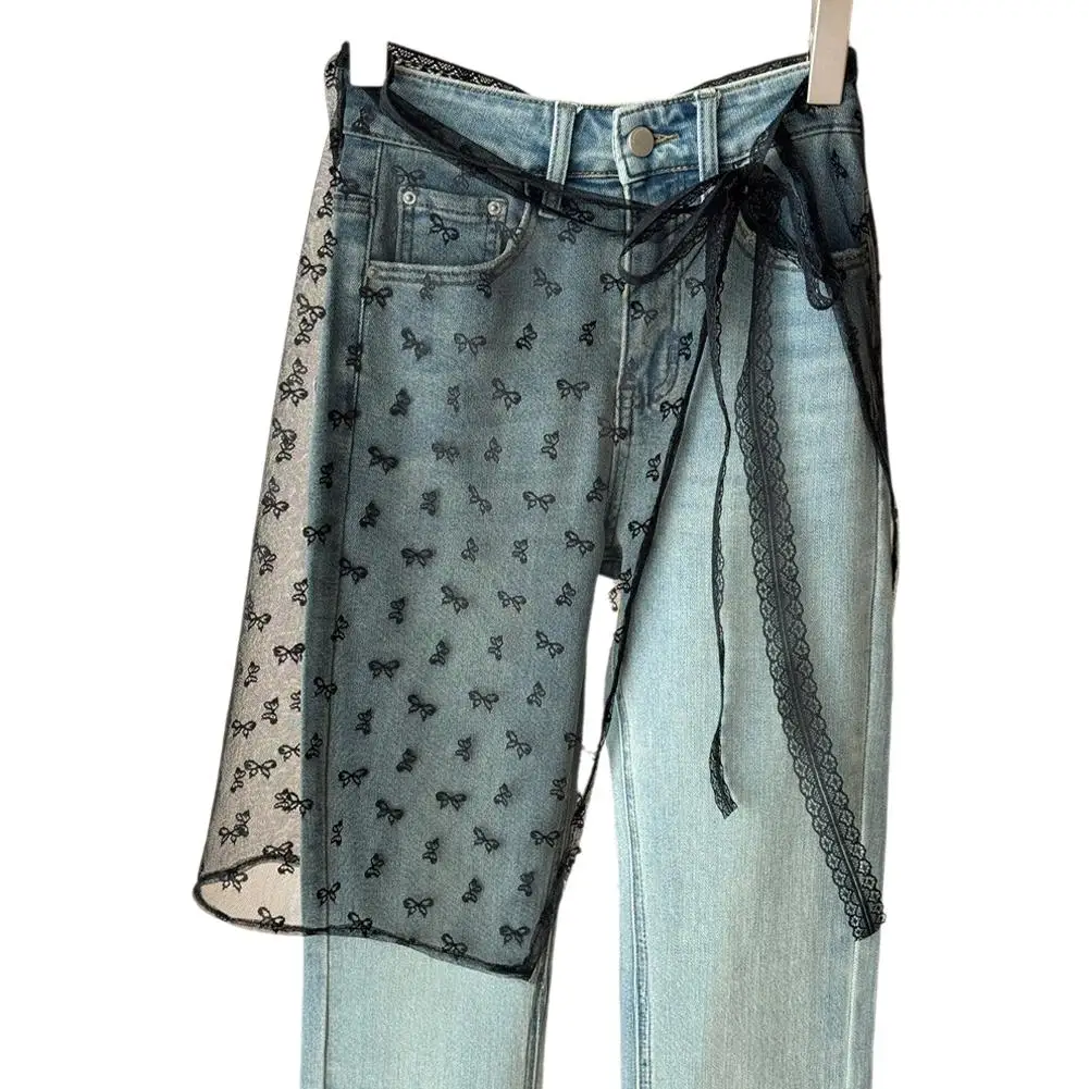 Юбка женская кружевная многослойная из газовой ткани с поясом