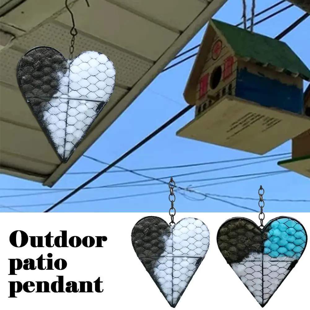 

Подвесное украшение на день матери, подвеска в виде птицы в виде сердца, художественные украшения для сада, подвеска в виде сердца в подарок,...