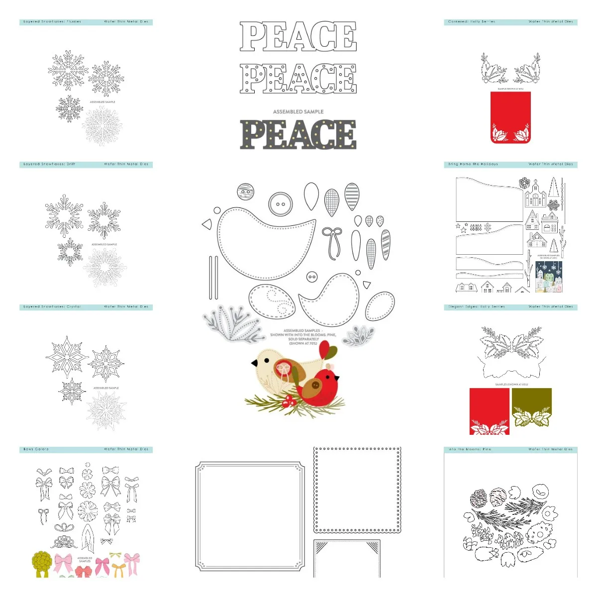 

Winter Snowflake House Series Metal Cutting Die DIY Molds Scrapbooking Paper Making Cuts Crafts Template Handmade Decoration