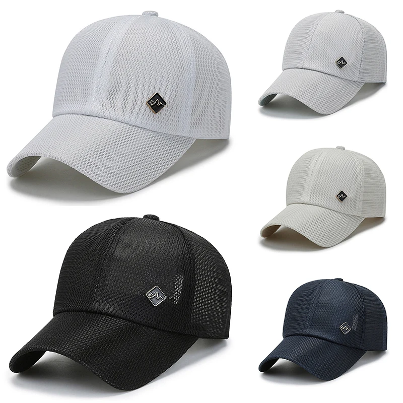 

Free Women Men Mesh Baseball Caps Summer Full Hollow Breathable Snapback Hat Fishing Hat Cap Trucker Cap Outdoor Comfortable