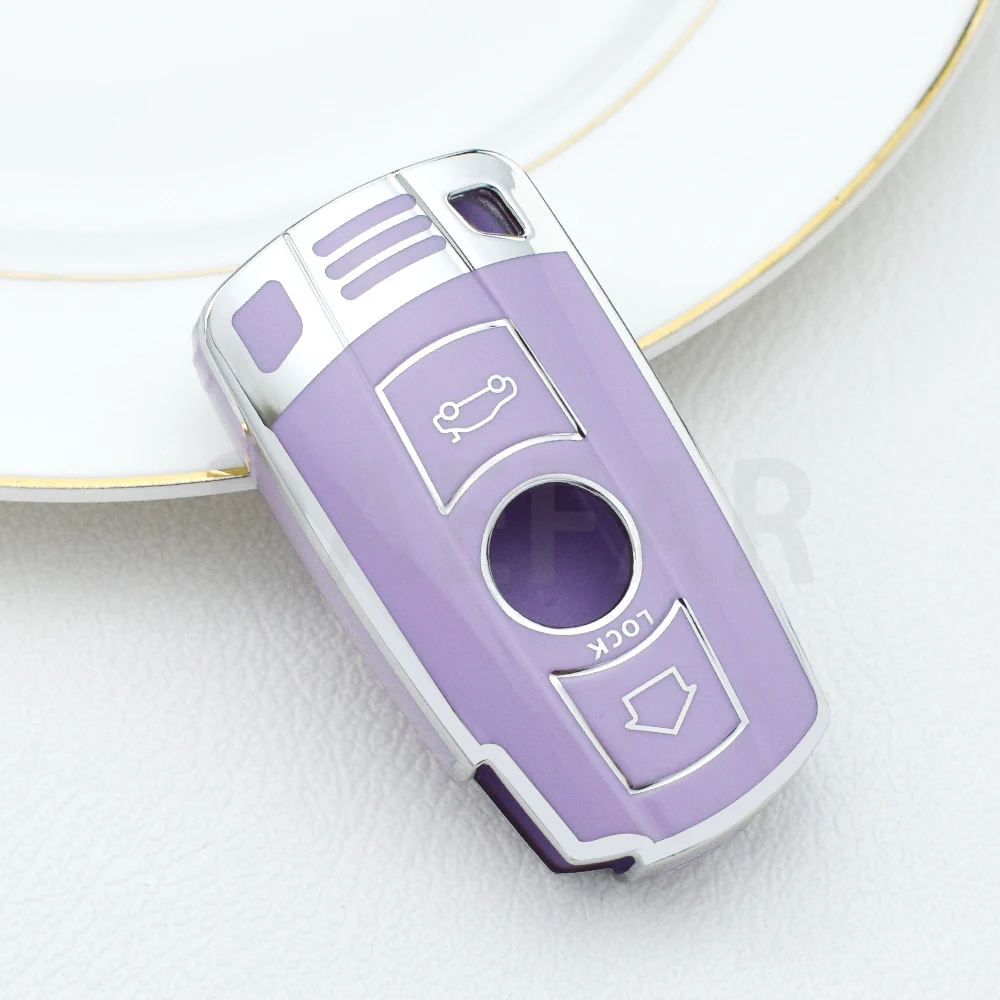 Чехол из ТПУ для автомобильного смарт-ключа брелок BMW X1 X5 X3 1 3 5 6 серии Z4 E60 E61 E70 E81 E87